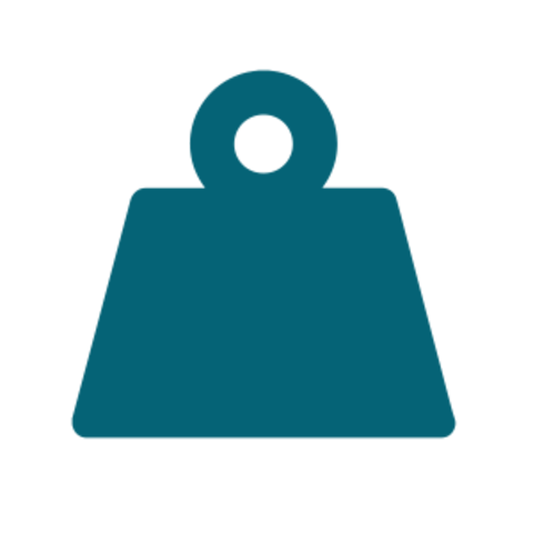 Icon Gewicht Leichter Terrassenaufbau mit dem SOLID Terrassensystem.